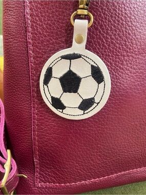 Portland Leather Soccer Ball Bag Charm Bag Flair - NEW